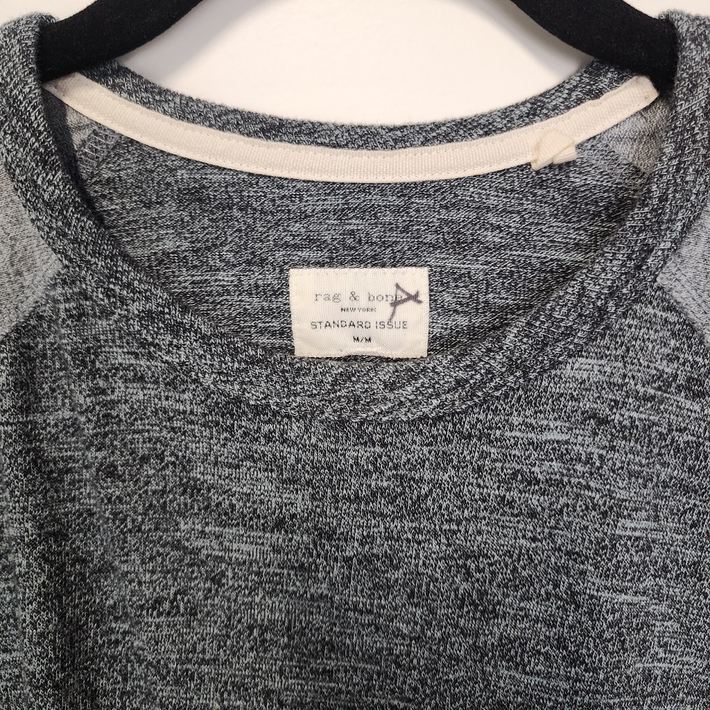 Rag & Bone Medium Gray Standard Issue Long Sleeve… - image 4